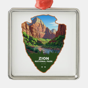 Zion National Park Utah Arrowhead Metal Ornament
