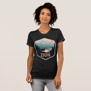 Zion National Park Utah Deer Traveller Tourist T-Shirt