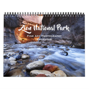 Zion National Park Utah Fine Art Photography 2025 Calendar