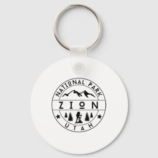 Zion National Park Utah Hiker Nature Hiking Outdoo Key Ring