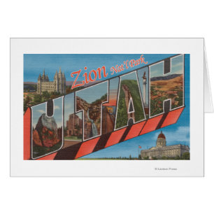 Zion National Park, Utah - Large Letter Scenes