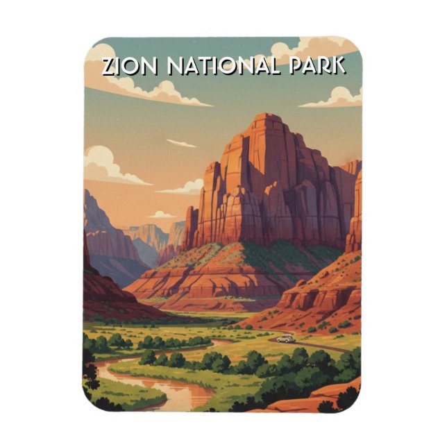 Zion National Park Utah Magnet (Vertical)