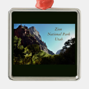 Zion National Park Utah Metal Tree Decoration