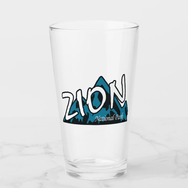 Zion National Park Utah Mountains Glass (Front)