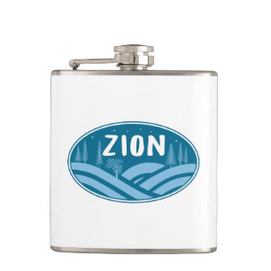 Zion National Park Utah Outdoors Hip Flask