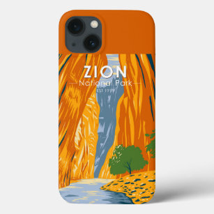 Zion National Park Utah The Narrows Vintage  iPhone 13 Case