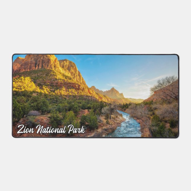 Zion National Park, Utah, United States Desk Mat (Front)
