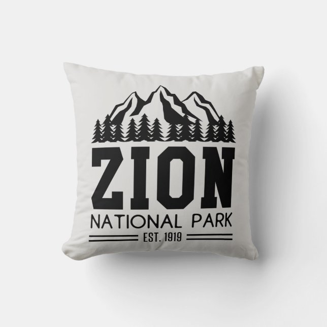 Zion National Park Utah USA Outdoors Hiking Cushion (Front)