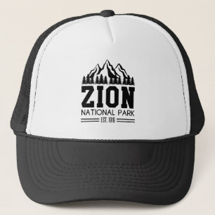 Zion National Park Utah USA Outdoors Hiking Trucker Hat