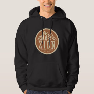 Zion National Park Utah USA Outdoors Retro Hoodie