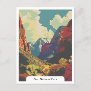 Zion National Park, Utah USA Postcard