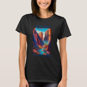 Zion National Park Utah Vintage The Narrows Vintag T-Shirt