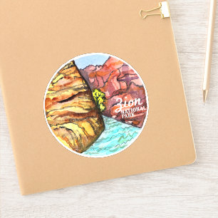 Zion National Park Utah Watercolor