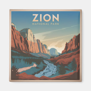 Zion National Park vintage Magnet