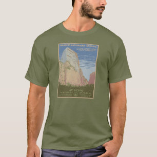 Zion National Park Vintage Poster Shirt