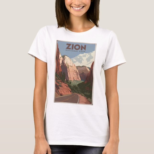 Zion National Park vintage T-Shirt (Front)
