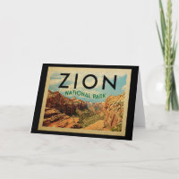 Zion National Park Vintage Travel