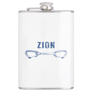 Zion Rock Climbing Quickdraw Hip Flask
