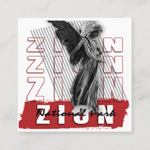 Zion small square business card