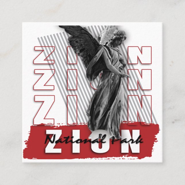 Zion small square business card (Front)