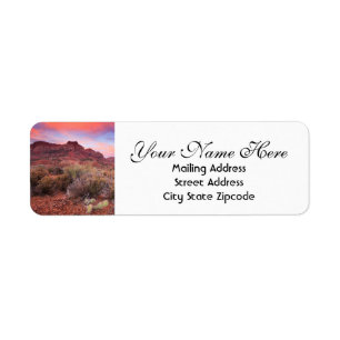 Zion Sunset Return Address Label