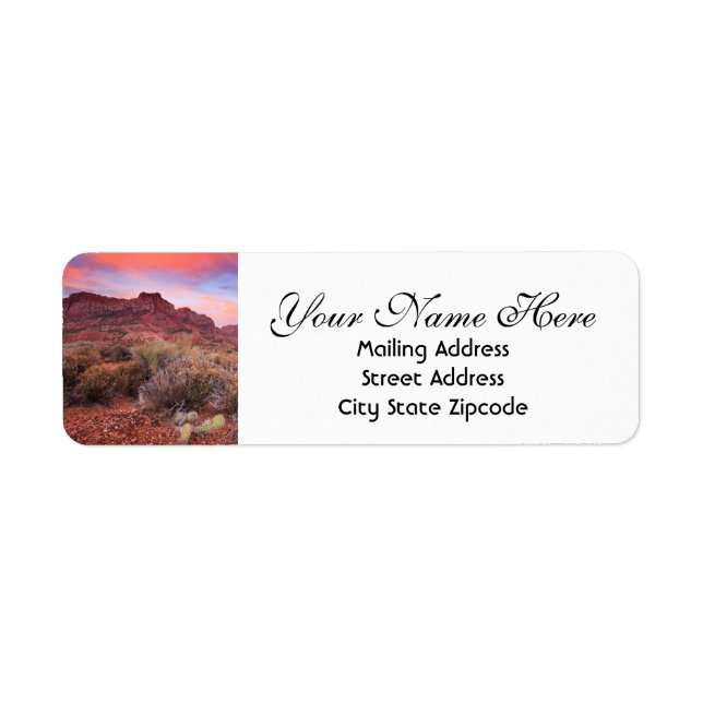 Zion Sunset Return Address Label (Front)