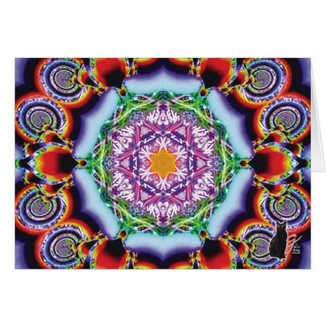 Zionesque KC Kaleidoscope Greeting Card (Front Horizontal)