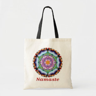 Zionesque Namaste Kaleidoscope Tote Bag