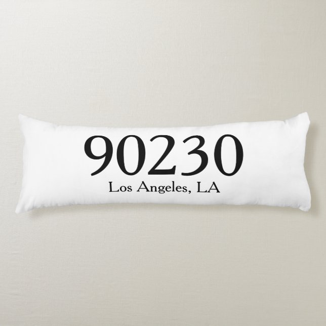 Zip Code Pillow, Housewarming gifts for Newlywed,  Body Cushion (Front)
