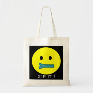 'zip it FACE TOTE BAG
