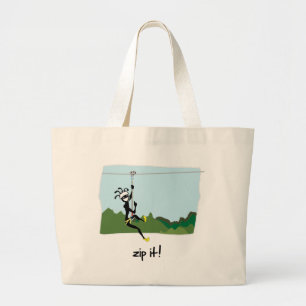 "Zip It!" Large Tote Bag