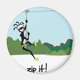 "Zip It!" Magnet