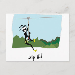 "Zip It!" Postcard