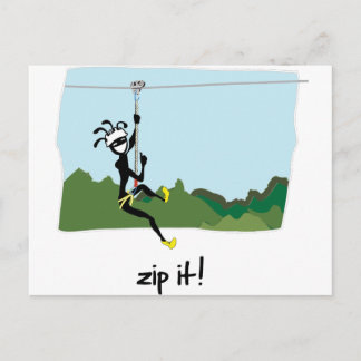 "Zip It!" Postcard