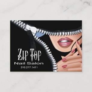 Zip It Up Business Card template (salon)