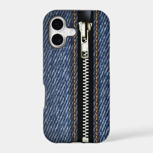 Zip It Up - Trompe L'Oeil blue denim