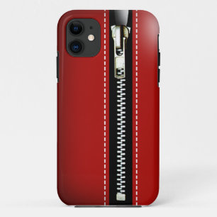Zip It Up - Trompe L'Oeil red iPhone 11 Case