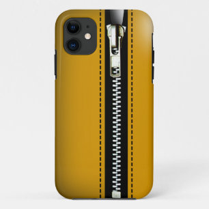 Zip It Up - Trompe L'Oeil yellow iPhone 11 Case