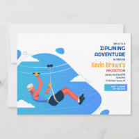 Zip Line Adventure Invitation