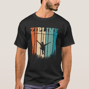 Zip Line Zipline Adventure Vintage Ziplining Zipli T-Shirt