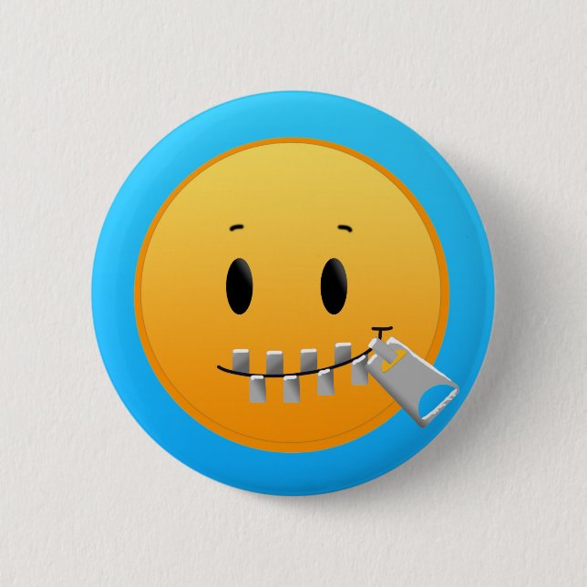 Zip Your Lips pin (Front)