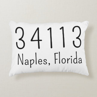Zipcode City and State Customised Pillow