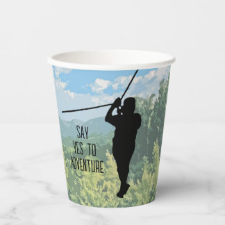 Zipline Adventure Design Paper Cups