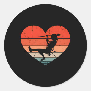 Zipline He Zip Wire Classic Round Sticker