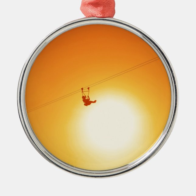 zipline metal ornament (Front)