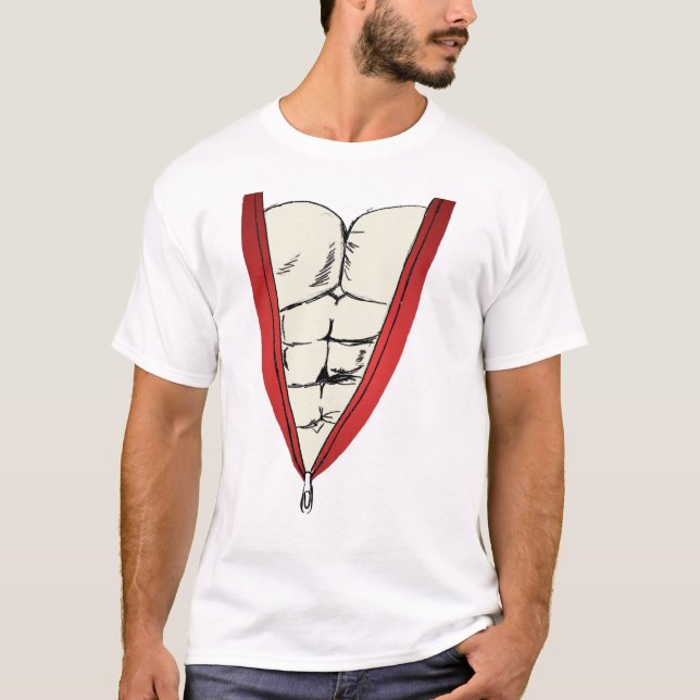 Zipped Ripped T-Shirt (Front)