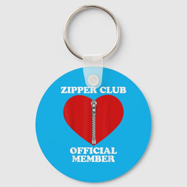 Zipper Club Heart Surgery Recovery Open Heart Bypa Key Ring (Front)