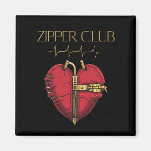 ZIPPER CLUB, heart transplant, open heart surgery Magnet