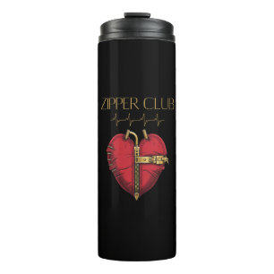 ZIPPER CLUB, heart transplant, open heart surgery Thermal Tumbler
