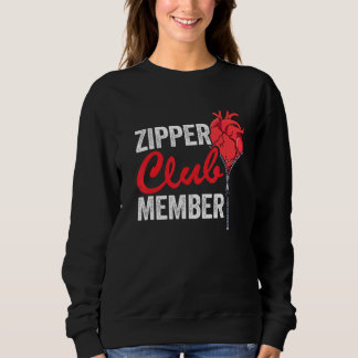 Zipper Club Member Bypass Open Heart Surgery Recov Sweatshirt